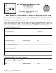 Document preview: Form R-1 Fire Service Agency Accreditation - Oregon