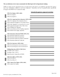 Form R-1 Fire Service Agency Accreditation - Oregon, Page 3