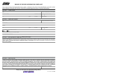 Form INF1164 Misuse of Record Information Complaint - California, Page 2