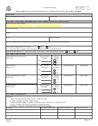 Form DS-174 Employment Application for Locally Employed Staff or Family Member