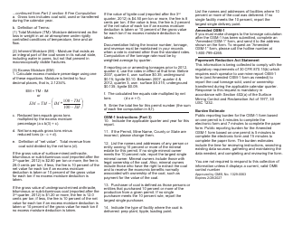 Instructions for Form OSM-1 Coal Reclamation Fee Report, Page 2