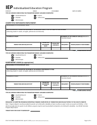 Form PR-07 Individualized Education Program - Ohio, Page 3