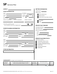 Form PR-09 Services Plan - Ohio