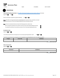 Form PR-09 Services Plan - Ohio, Page 5