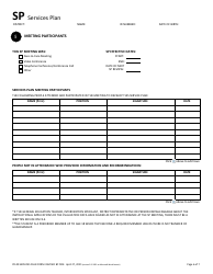 Form PR-09 Services Plan - Ohio, Page 6