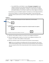 Form DIV1601 Instructions - Summary Real Estate Disposition Judgment Form (Sredj) - Minnesota, Page 8