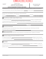 Form 3809-4A Surface Management Personal Bond Rider