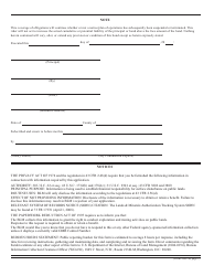 Form 3809-4A Surface Management Personal Bond Rider, Page 2