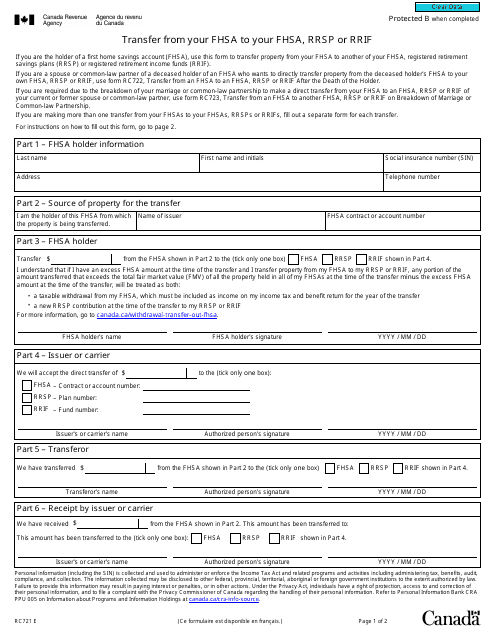Form RC721  Printable Pdf