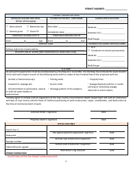 Well Permit Application - Inyo County, California, Page 2