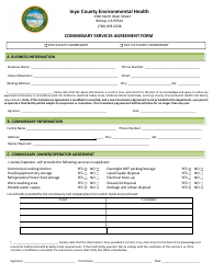 Inyo County California Commissary Services Agreement Form Fill Out Inyo County California Commissary Services Agreement Form Fill Out