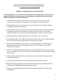 Temporary Food Facility Application - Inyo County, California, Page 14