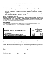 Temporary Food Facility Application - Inyo County, California, Page 4