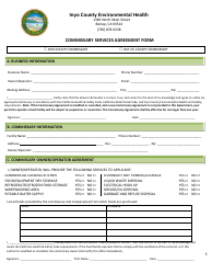 Temporary Food Facility Application - Inyo County, California, Page 5