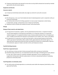 Temporary Food Facility Application - Inyo County, California, Page 8