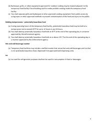 Temporary Food Facility Application - Inyo County, California, Page 9