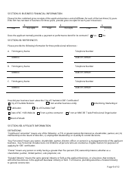 Small Business Enterprise Certification Application - City of Charlotte, North Carolina, Page 11