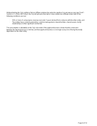 Small Business Enterprise Certification Application - City of Charlotte, North Carolina, Page 6