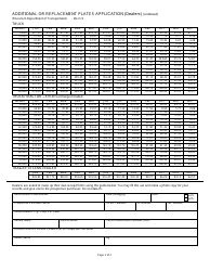 Form MV2176 Additional or Replacement Plates Application (Dealers) - Wisconsin, Page 2
