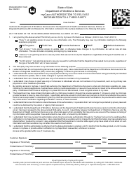 Document preview: Form DWS-ESD/WDD114MC Mycase Authorization to Release Information to a Third Party - Utah