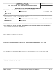 FSIS Form 1520-1 Civil Rights Compliance of State Inspection Programs