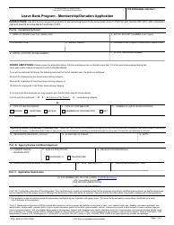 FSIS Form 4630-6 Membership/Donation Application - Leave Bank Program