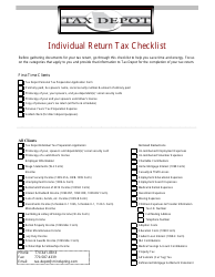 &quot;Personal Tax Preparation Application Form - Tax Depot&quot;, Page 2