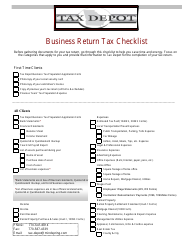 Personal Tax Preparation Application Form - Tax Depot, Page 3