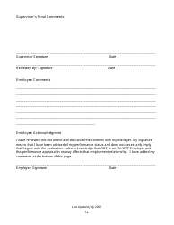 Performance Appraisal Template, Page 12