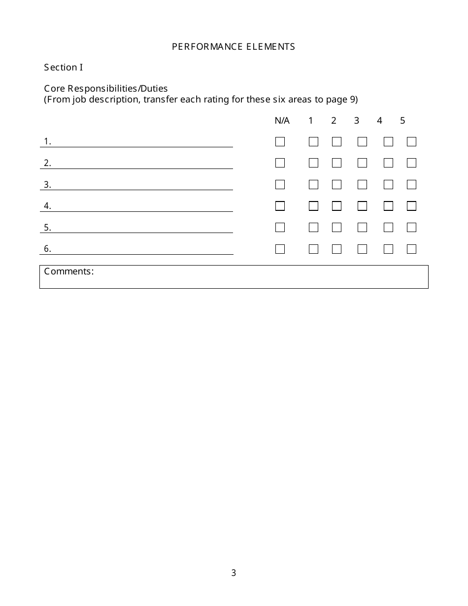 Performance Appraisal Template, Page 3