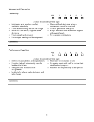 Performance Appraisal Template, Page 9