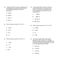 Multiplying Decimals Word Problems Worksheet With Answer Key, Page 10