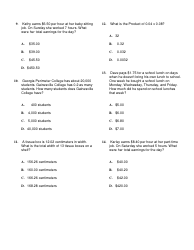 Multiplying Decimals Word Problems Worksheet With Answer Key, Page 2