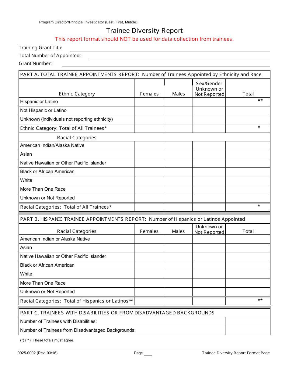 Form PHS2590 Grant Progress Report, Page 10