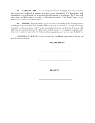 Land Trust Agreement Template - Massachusetts, Page 6