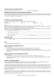 Form 1AA &quot;Residential Tenancy Agreement&quot; - Western Australia, Australia, Page 3