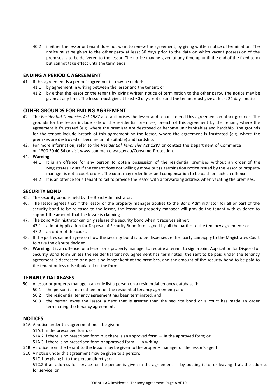 Form 1AA - Fill Out, Sign Online and Download Printable PDF, Western ...