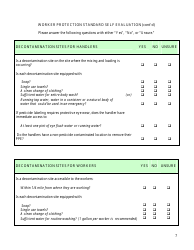 Worker Protection Standard Self Evaluation Checklist Form - Arizona, Page 7