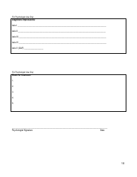 Children/Adolescentes Biopsychosocial Assessment Form - Agape Family Counseling, Page 10