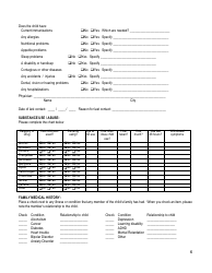 Children/Adolescentes Biopsychosocial Assessment Form - Agape Family Counseling, Page 6