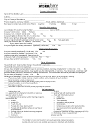 Document preview: Client Intake Form - Virginia Workforce Network - Virginia