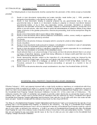 Real Estate Transfer Tax Declaration and Exemption Form - City of Joliet, Illinois, Page 2