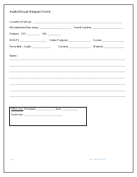 Event, Activities, &amp; Meeting Request Form, Page 2