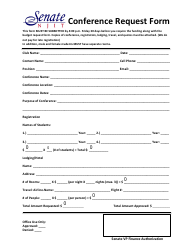 Document preview: Conference Request Form - Njit Senate