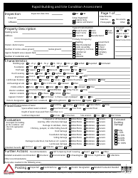 Document preview: Rapid Building and Site Condition Assessment Form