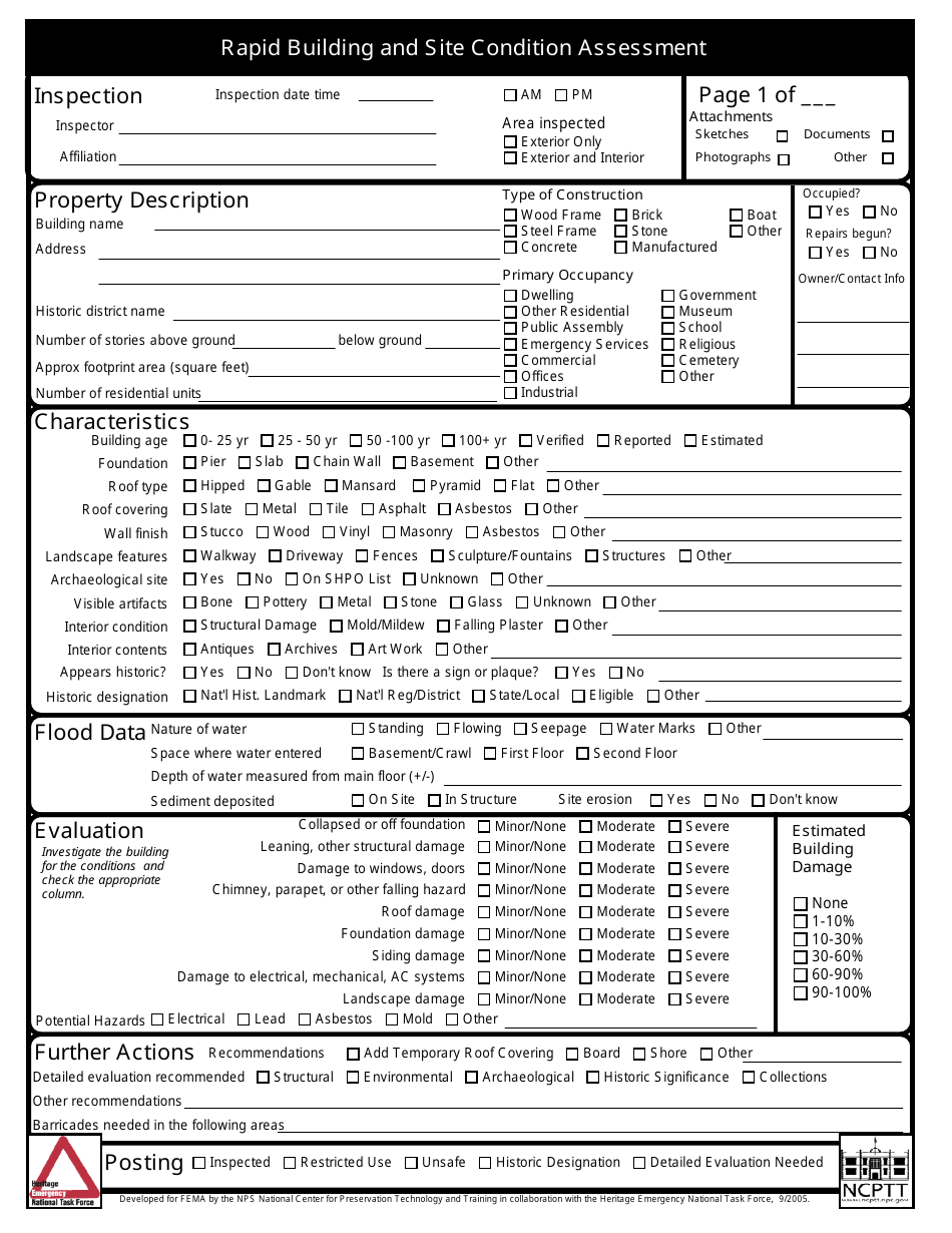 Property Condition Assessment Report Template CC Alcala Norte