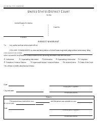 Document preview: Form AO442 Arrest Warrant