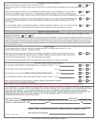 Form DPS-166-C &quot;Application for License as Professional Bondsman&quot; - Connecticut, Page 2