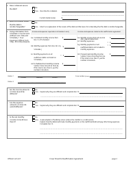 Official Form 427 Cover Sheet for Reaffirmation Agreement, Page 2