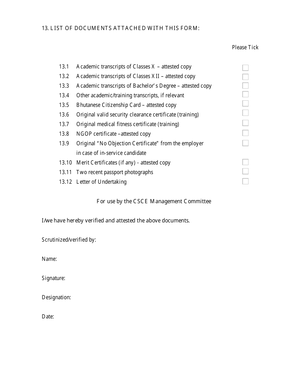 Registration Form - Bhutan, Page 3